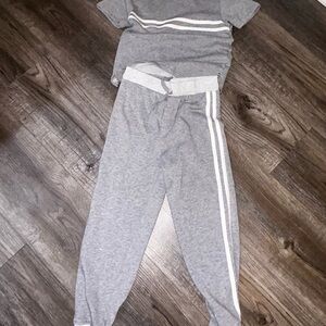 NWOT Splendid Gray Joggers with White Stripes